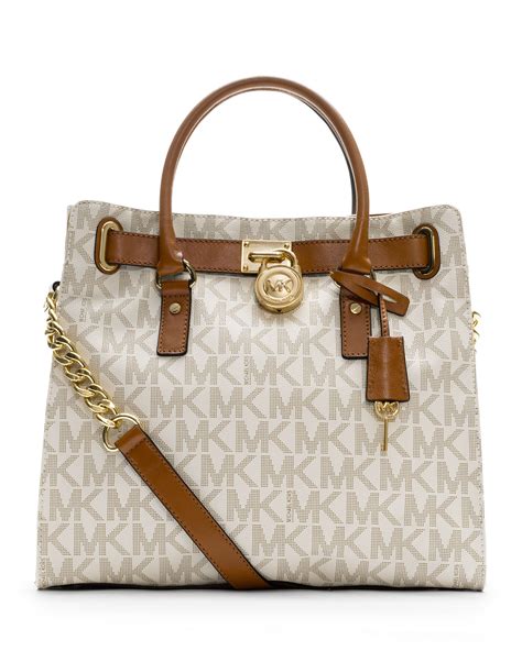 michael michael kors hamilton large logo ns tote|Michael Kors Hamilton large satchel.